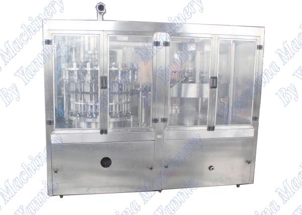 4000BPH 14 Heads Plastic Bottle Filling Machine Magnetic Powered Cap Device
