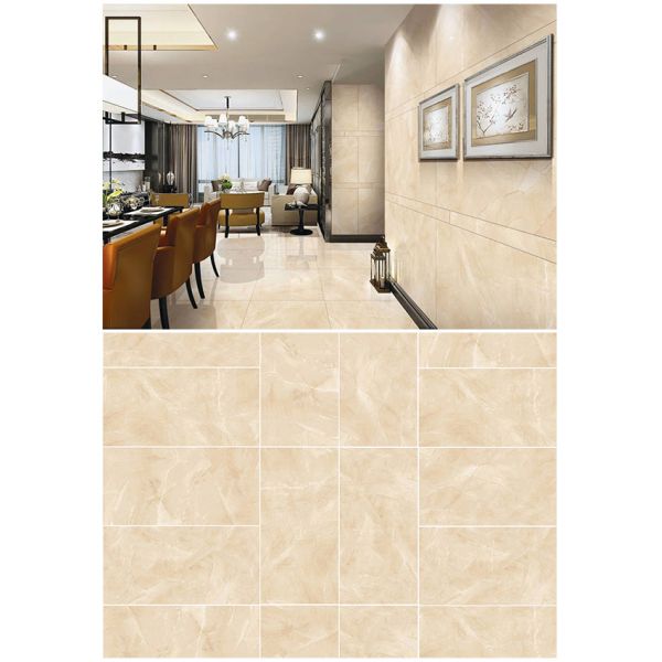 Radiation Less Glaze Tiles For Bathroom , Eco - Friendly Glazed Porcelain Floor