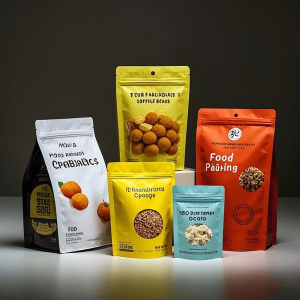 FDA Certified Multi-Layer Composite Food Packaging Bags Custom Printed Moisture-Proof Stand Up Pouch with Zipper Eco-Friendly