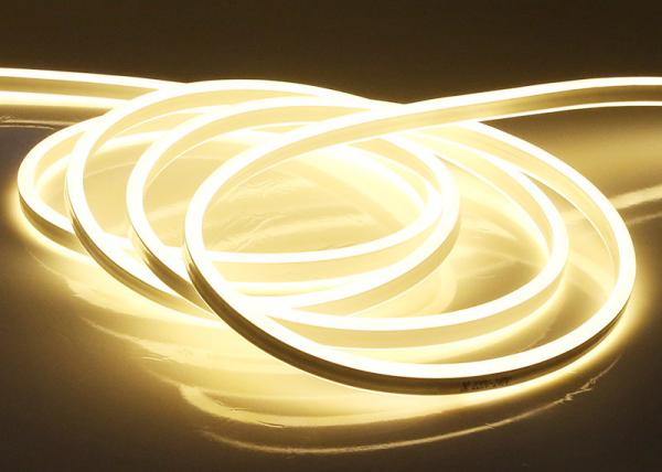 Mini cabo flexível de néon branco morno do diodo emissor de luz para 100 decorativos home - entrada 120V