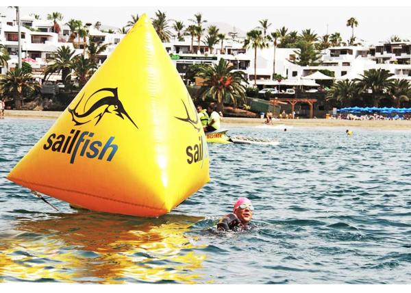 PVC Inflatable Swim Buoys Inflatable Triangle  water buoy floating buoy for water sport
