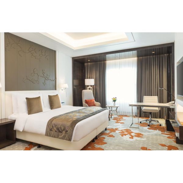 Solid Wood Full Sets Walnut Bedroom Furniture