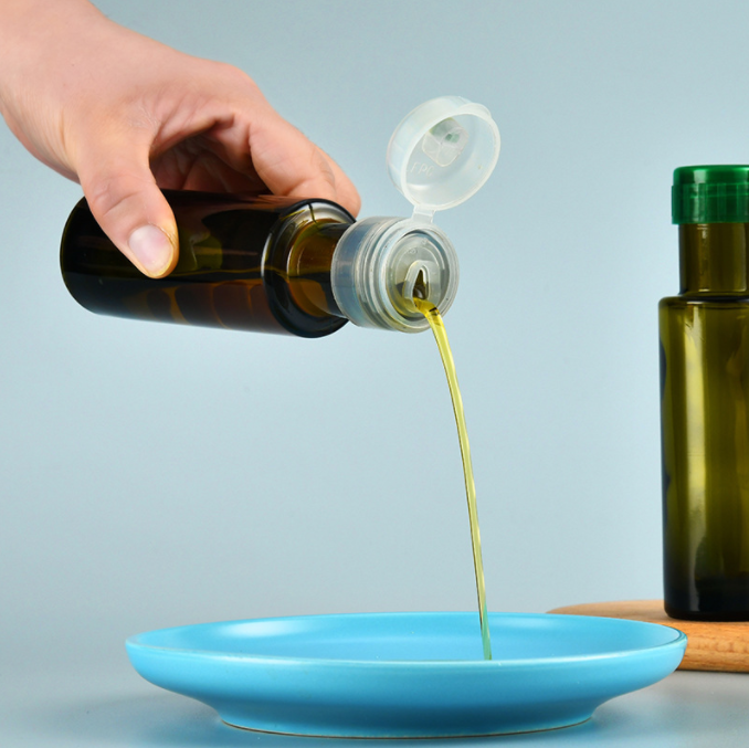 Промышленные зелёные коричневые круглые оливковые стеклянные бутылки с резиновой пробкой