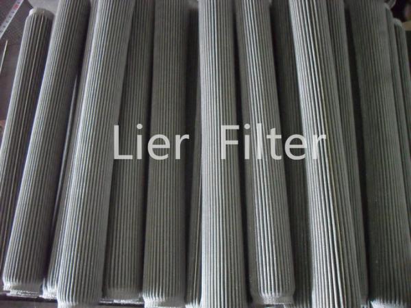 Stainless Steel Folded Filter Element High Porosity High Dirt Holding Capacity
