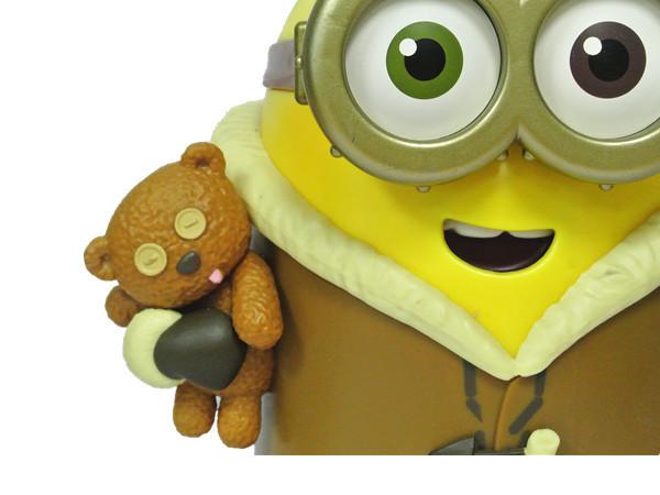 5 - 7 Inch Height Yellow Color Minions Cartoon Shampoo Bottle Made By PVC / ABS Material
