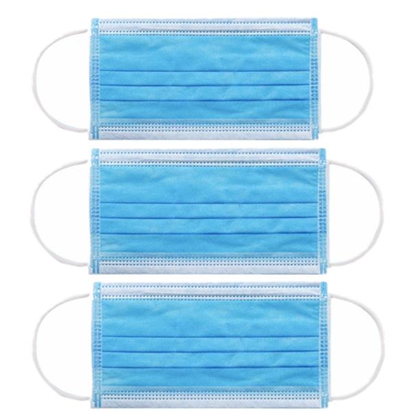 Nonwoven 3 ply 50PCS/Box Earloop Disposable Face Mask