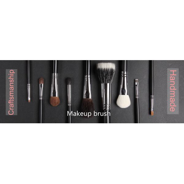 Макияж волос козы естественный чистит основной ежедневный набор щеткой с особенной роскошной ручкой черного дерева