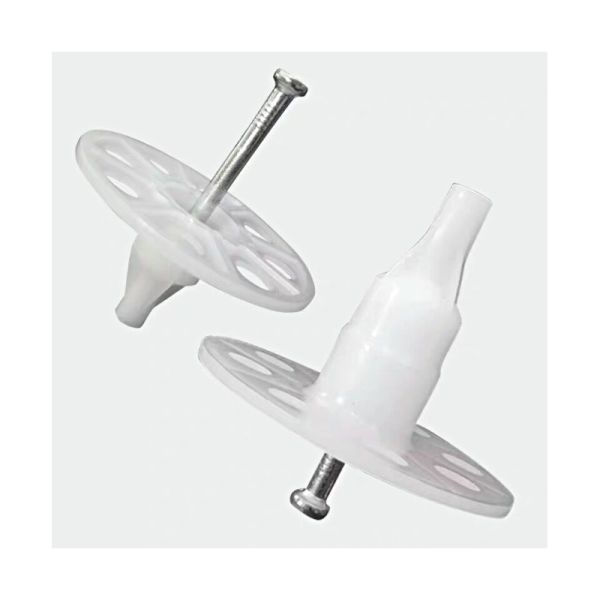 Plastic Frame Concrete Nails with Insulation and Zinc Plating 7.6mm Head Diameter