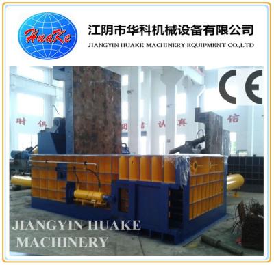 Three Ram Scrap Metal Baler Machine 350 Ton Force Side Out Bale Discharge