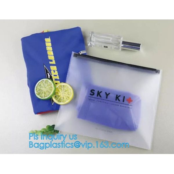 PVC Stationery ruler set packaging bag with slider, fabric slider zip bags, slider PVC cosmetic bag,pencil bag