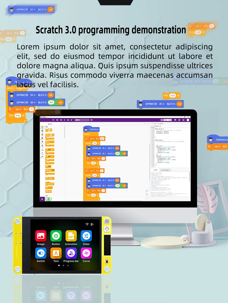 Легкий 2,8-дюймовый TFT LCD дисплей ESP32-2432S028 ST7789