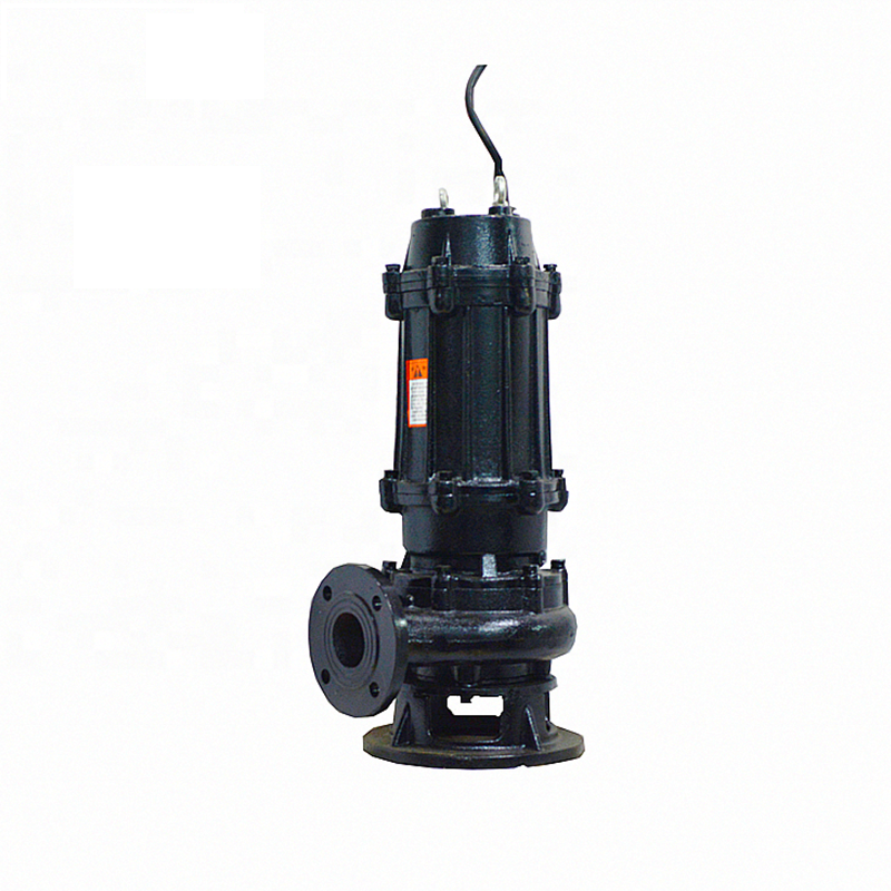 Vertical Inline Cast Iron Sewage Pump High Pressure Capacity 15m3/H Black