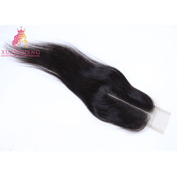 Virgin Hair 2*6 Middle Part Lace Closure , Kim K Straight Lace Closure