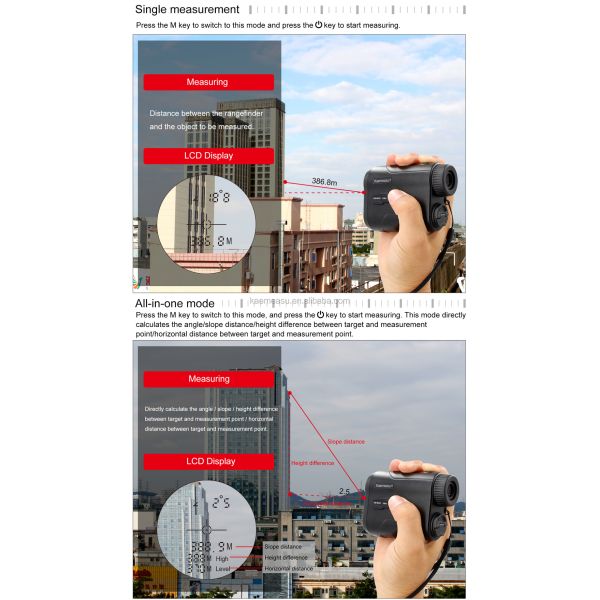 Digital Portable Golf Hunting Laser Rangefinder Mini Sport Laser Measure Distance Meter OEM