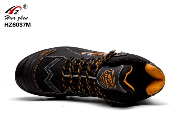 Sport Design Military Safety Boots Plastic Steel Head Footwear With PU Outsole