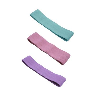 Wholesale 3-Piece Fabric Resistance Loop Bands Set for Yoga Strength Training Glutes Legs Workout Home Gym Fitness Equipment