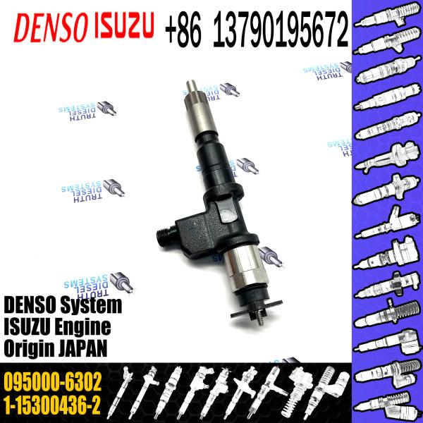 Assemblée commune de haute qualité d'injecteur de carburant de rail 095000-6302 pour ISUZU 6WG1 1-15300436-2