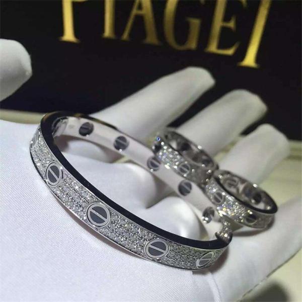 C Black nail full sky star bracelet  18k gold  white gold yellow gold rose gold Jewelry factory in Shenzhen, China