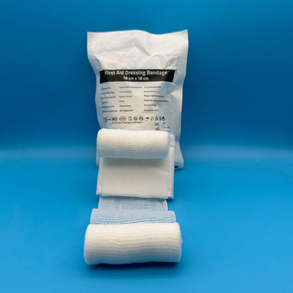 Class I Rolled Gauze Tape ISO13485 18 X 18cm Gauze Dressing Kit