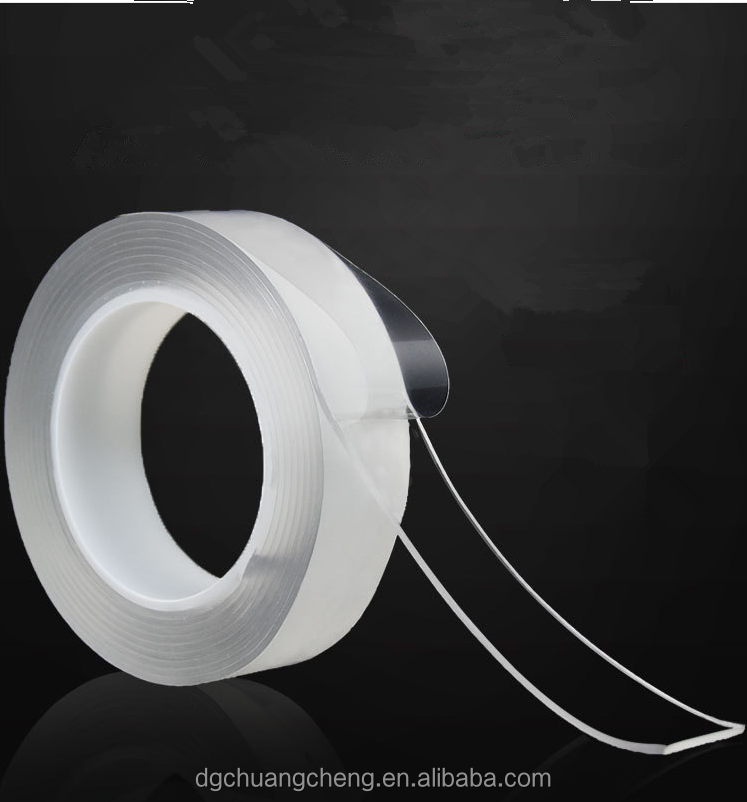 High Quality Strong Sticky Transparent Adhesive Tape Masking Cuttable Double Stick Heavy Duty Nano Grip Tape Household Office
