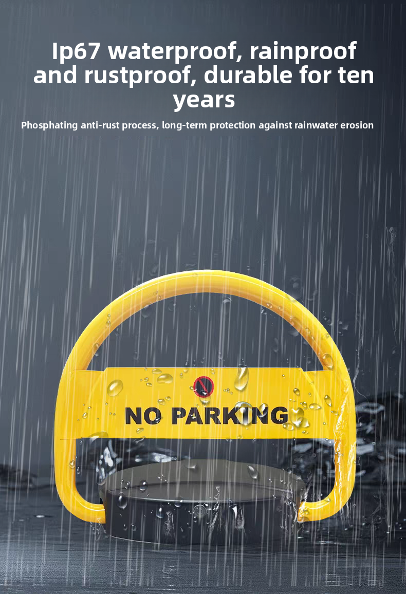 Safety Car Parking Locks Rust Resistant Corrosion Resistant Parking Space Barrier