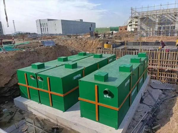 7500 kg Weight Building Material Shops Domestic Sewage Intelligent Integrated Mobile Wastewater MBBR Sewage Treatment Plant