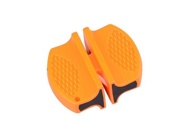 Sport Outdoor Knife Sharpener Yellow ABS Ceramic Tungsten Steel Knife Sharpener