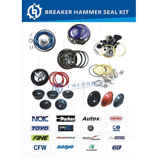 Гидравлический набор уплотнения комплектов для ремонта BR5011 для молотка  гидравлического