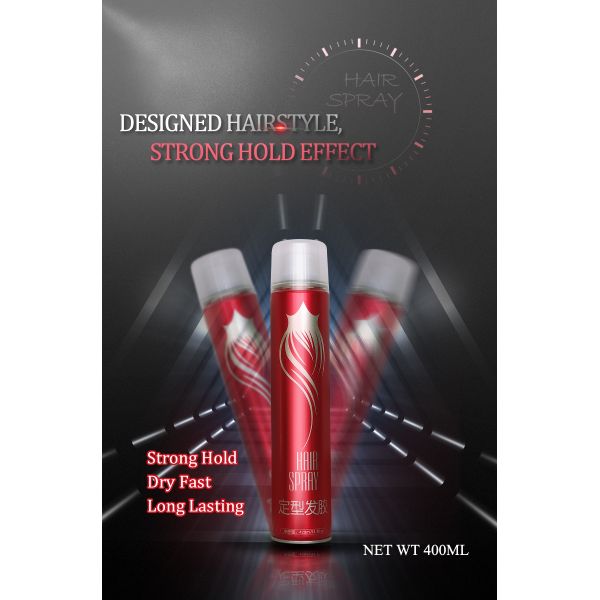 Tinplate Quick Dry Hair Spray Invisible Finishing Hair Holding Spray Custom Logo