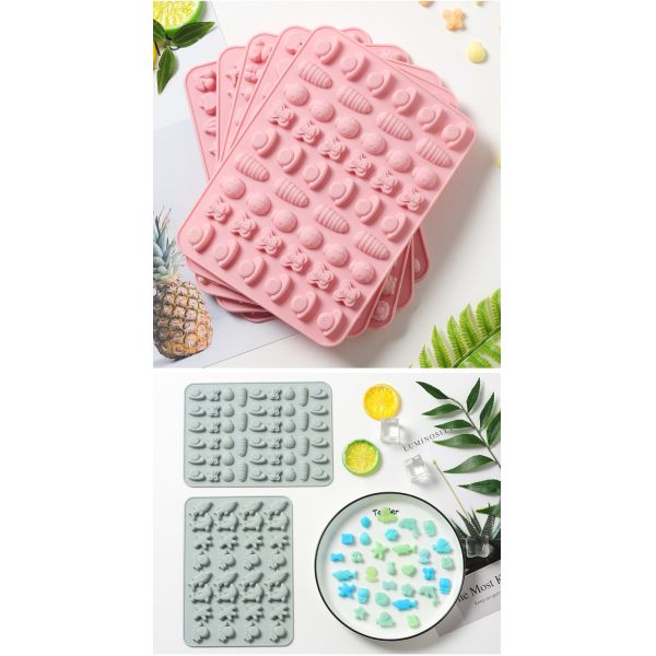 Odorless Non Stick Mini Animal Shape Silicone Baking Moulds