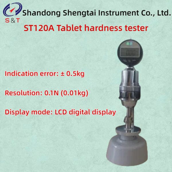 Range 0-20kg Tablet Hardness Tester Measure ≤ 18mm Indication Error ± 0.5kg