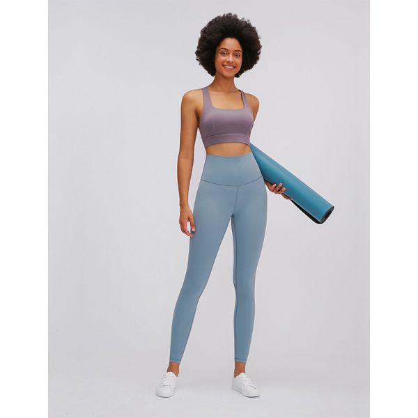 Нагая йога чувства задыхается гетры фитнеса Traning простирания Капри активные женские