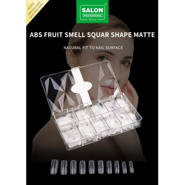 500PCS Acrylic Nail Tips Extra Long C Curve Acrylic Extension False Nails Full Cover 12 Sizes Square Shape Fake Nails