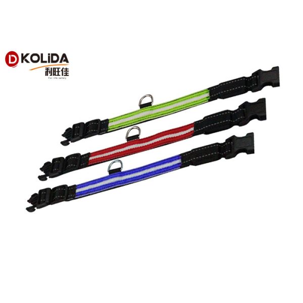 100% Eco - Friendly Safety Night Light Adjustable Dog Collar Puppy Cat Flashing Necklace