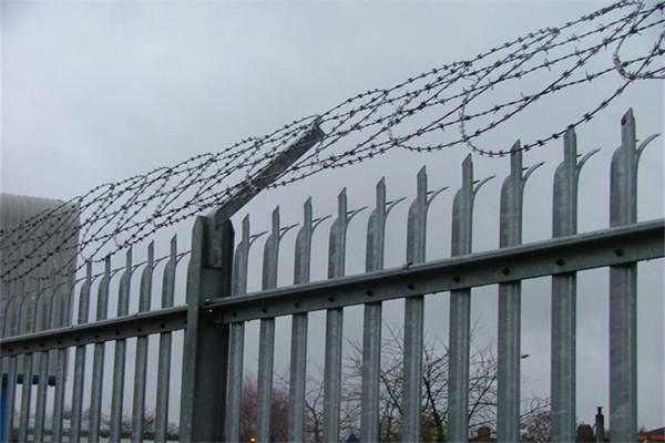 Factory Price Hot Dipped Galvanized European Palisade Fence For Tower
