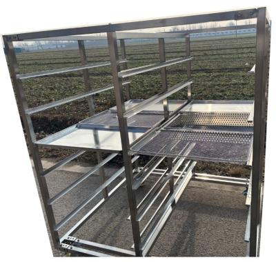 316 304 Stainless Steel Metal Baking Tray Rack Trolley For Commercial Use