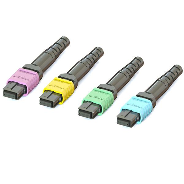 16 Cores MPO Fiber Optic Connector In Pre Assembled Or Connector Kits