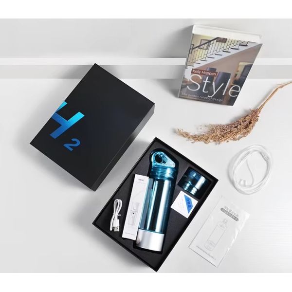 Portable Rechargeable Rich Hydrogen Water Generator Bottle Water Electrolysis Ionizer Alkaline Water Bottle