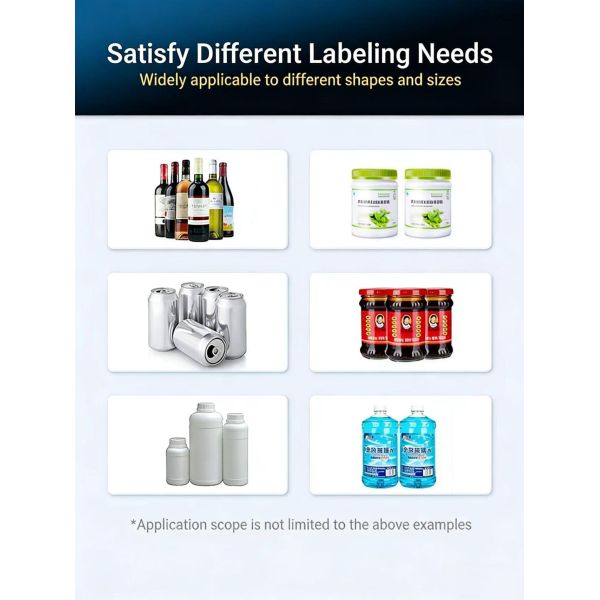 Fully automatic vertical positioning round bottle labeling machine CH-302 wine bottle glass bottle taper bottle adhesive labeling machine