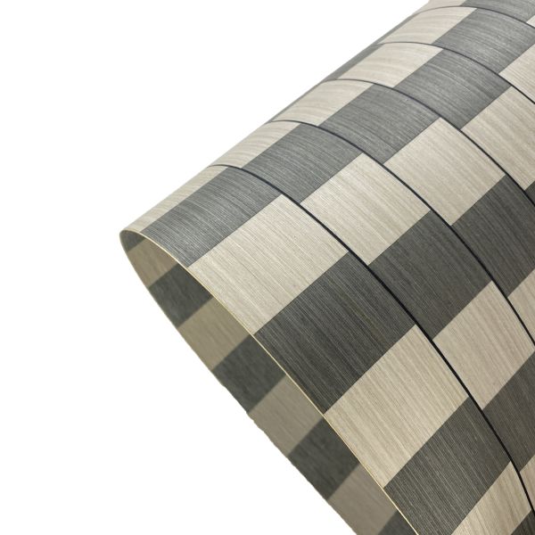 Parquet de madeira exótico com revestimento de lã DIY para revestimento de parede