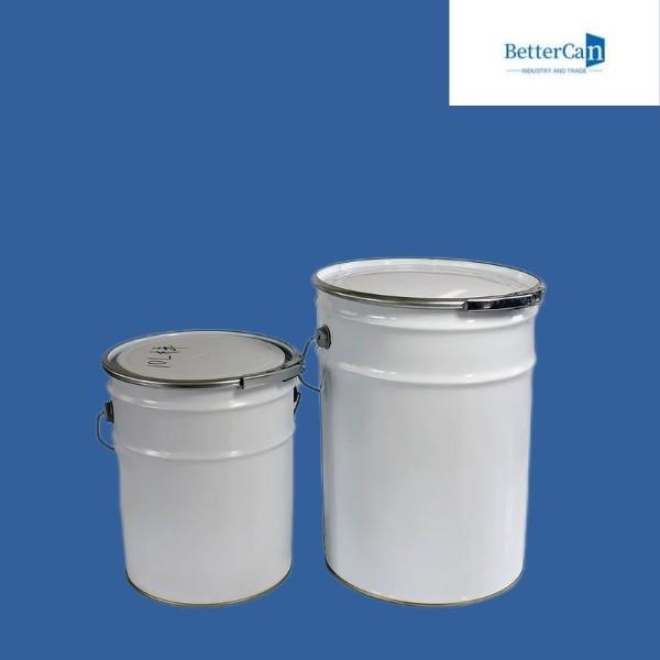 Custom 20L Metal Paint Bucket Chemical Exterior Paint Can With Flower Lug Lid