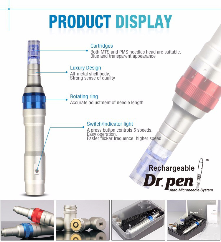2 Spare Batteries Wireless Derma Pen Dr Pen A6 Microneedle Dermapen Meso Rechargeable
