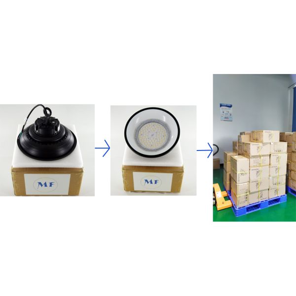 залив СИД UFO 150W высокий освещая с телом алюминиевого сплава, крышкой анти--слепимости