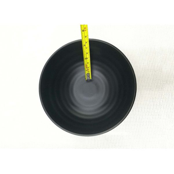 Diameter 16cm Weight 271g Black Color Noodels Bowl Imitation Porcelain Bowl