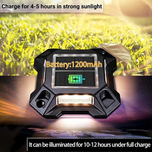 Aluminum Solar Dock Driveway Lights High Bright For Outdoor Garden Patio Deck