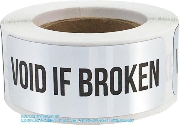 Transfer Tamper Evident Security Warranty Void Seals / Stickers Security Tamper For Reusable Package(1 X 3.35Inches