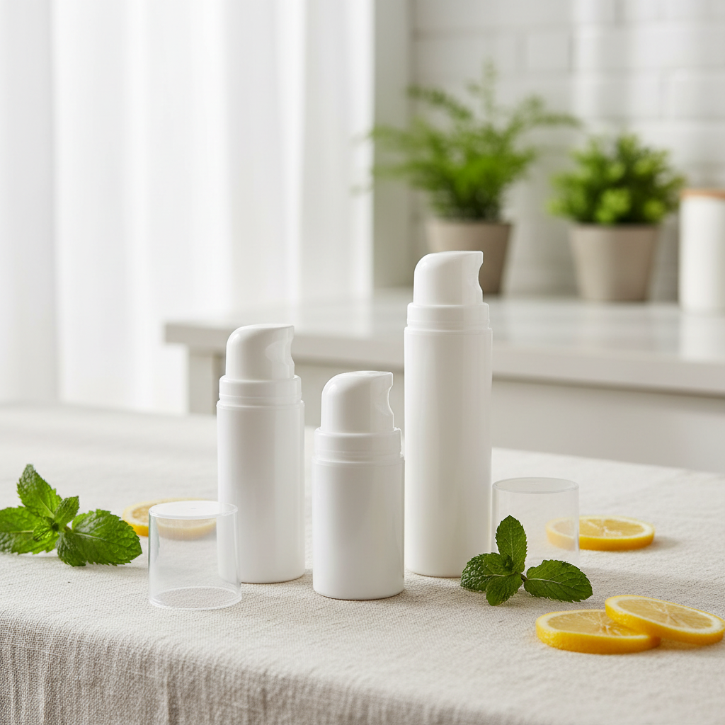 50ml PP Plastic Airless Pump Sprayer Bottle for Skin Care Serum & Face Cream
