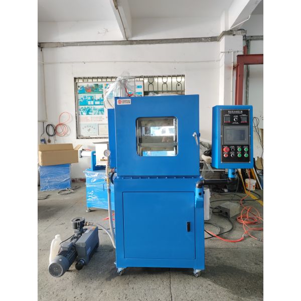 Laboratory Vacuum Rubber Vulcanizer Lab Hydraulic Hot Press for Plastic Rubber Specimen Forming