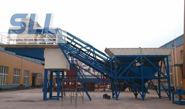 Small Scale Building Mobile Concrete Batching Plant OEM / ODM Available