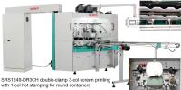 máquina de carimbo 1800pcs/Hr quente de 250x160mm auto para recipientes cilíndricos